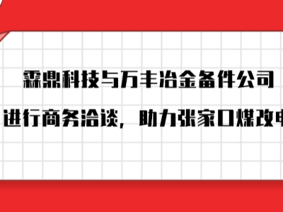 霖鼎科技受邀與萬豐冶金備件公司進行商務洽談，助力張家口煤改電。